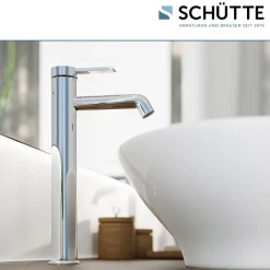 Schütte Aufsatzwaschtischarmatur „Los Angeles“ chrom Eco-Klick-Funktion