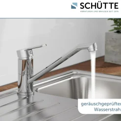 Schütte Spültischarmatur „Main“ chrom 360° schwenkbar