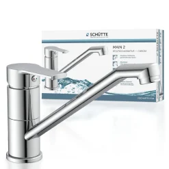 Schütte Spültischarmatur „Main“ chrom 360° schwenkbar