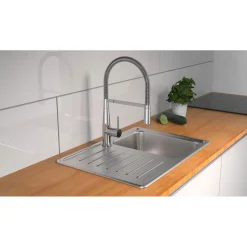 Schütte Spültischarmatur „New York“ chrom mit Geschirrbrause