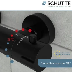 Wannenfüllarmatur „London“ Schwarz matt^Schütte