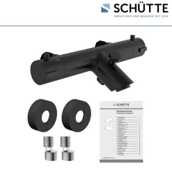 Wannenfüllarmatur „London“ Schwarz matt^Schütte