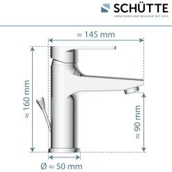 Schütte Waschtischarmatur „Derby“ chrom