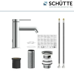 Schütte Waschtischarmatur „Los Angeles“ chrom Eco-Click-Funktion