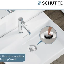 Schütte Waschtischarmatur „Los Angeles“ chrom Eco-Click-Funktion