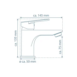 Schütte WT-Armatur Futura,chrom,Keramik-Kart.