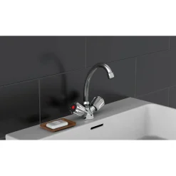 Schütte WT-Armatur Savino,chrom,Zweigriff