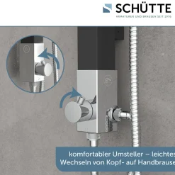 Überkopfbrause-Set Madagaskar schwarz^Schütte Best