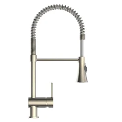 Design-Spültischarmatur Cornwall Spiralfeder Edelstahloptik*Schütte Hot