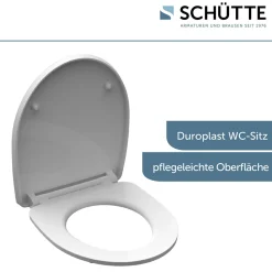 Schütte Duroplast HG WC-Sitz WATER LILY mit Absenkautomatik und Schnellverschluss