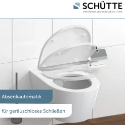 Schütte Duroplast HG WC-Sitz WATER LILY mit Absenkautomatik und Schnellverschluss