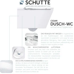 Dusch-WC-Set Cesari spülrandloser Bidet Toilettensitz*Schütte Sale