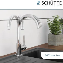 Küchenarmatur Cornwall Spültischarmatur chrom*Schütte Discount