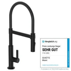 Küchenarmatur Miami schwarz matt*Schütte Outlet