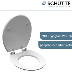MDF HG WC-Sitz BLACK STONE mit Absenkautomatik^Schütte Sale
