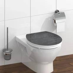 MDF HG WC-Sitz BLACK STONE mit Absenkautomatik^Schütte Sale