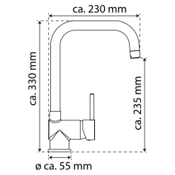 Niederdruck-Spültischarmatur Futura chrom^Schütte Best