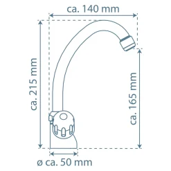 Schütte Spültischarmatur Peruzzi Niederdruck schwenkbar