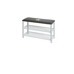 Schuhbank mit Sitzkissen Stern ca 78 x 48 x 30 cm