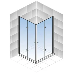 Schulte Drehfalttür Alexa Style 2.0 Eckeinstieg