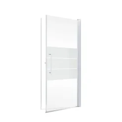 Schulte Drehtür für Nischendusche Alexa Style 2.0 Alu Natur ESG fixil 80 cm