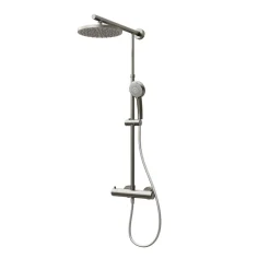 Duschsystem DuschMaster Rain Edelstahloptik Rund*Schulte Clearance