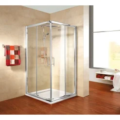 Schulte Duschwand ExpressPlus Kristall Trend II Eckeinstieg 185 x 90 cm