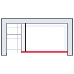 Duschwand MasterClass Walk In M6 200 x 100 cm^Schulte Hot