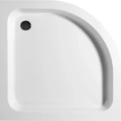 Schulte Duschwanne inkl Schürze rund 80 x 80 cm weiß