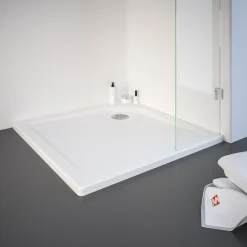 Eckdusche mit Drehtür Alexa Style 2.0 Alu Natur ESG fixil 90 x 90 cm*Schulte Sale