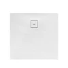 Schulte Eck-Duschwanne Mineralguss Quadrat 90 x 4 x 90 cm Steinstruktur alpinweiß