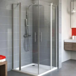 Eckeinstieg Alexa Style 2,0 192 x 100 x 100 cm alu klar^Schulte Hot