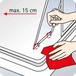 Eckeinstieg Sunny 90 x 90 cm chromoptik*Schulte Best