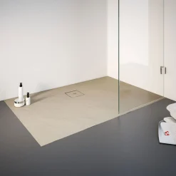 Schulte Express Plus Duschwa Mineralg Steinstr Rechteck -Plan 1400 x 800 sand