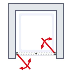 ExpressPlus Sunny Pendeltür in Nische^Schulte