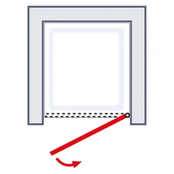 ExpressPlus Sunny Drehtür in Nische*Schulte Outlet