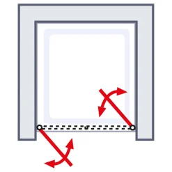 Pendeltür ExpressPlus Alexa Style 2.0 Nische 192 x 80 cm^Schulte Outlet