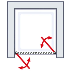 Schulte Pendeltür ExpressPlus Alexa Style 2.0 Nische 192 x 90 cm
