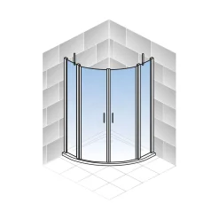 Schulte Runddusche Alexa Style 2.0 192 x 80 x 80 cm alu klar