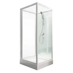 Wellnesskabine Juist II weiß ESG 5 mm^Schulte Outlet