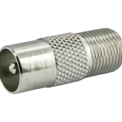 Adapter für IEC-Buchse/F-Stecker silber^Schwaiger Clearance