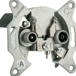 Antennensteckdose Einzeldose 2-Loch 2,5 db^Schwaiger Clearance