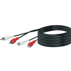 Cinch-Audio-Anschlusskabel schwarz 10 m*Schwaiger Discount