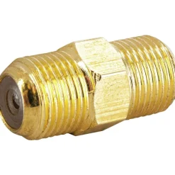 F-Doppelbuchse/Verbinder gold^Schwaiger Sale