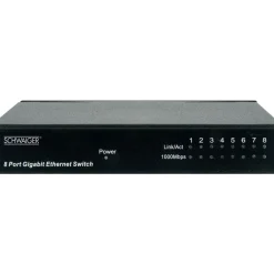 Netzwerk-Switch 8-fach*Schwaiger Hot
