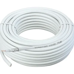 SAT Koaxialkabel 75 dB 25m weiß*Schwaiger Hot