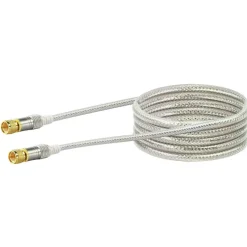 SAT-Antennenkabel 110 dB 1,5 m transparent-white*Schwaiger New