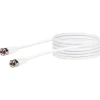 SAT-Antennenkabel 90 dB 7,5 m weiß mit F-Stecker und F-Stecker*Schwaiger Outlet