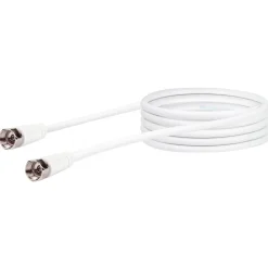 SAT-Antennenkabel 90 dB 3 m weiß mit F-Stecker und F-Stecker*Schwaiger Online