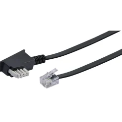 Telefonkabel 10 m schwarz*Schwaiger Clearance